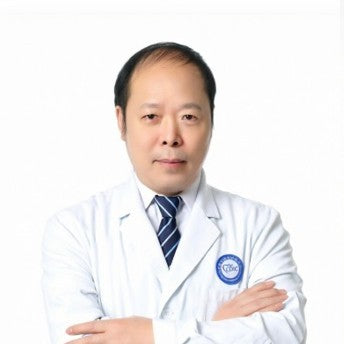 Headshot of Dr. Zhou Shangmin, Master's Degree, Chief Physician and Co-President at Chengdu An Yu Dental Hospital.